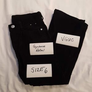 Gymboree black corduroy pants size 6